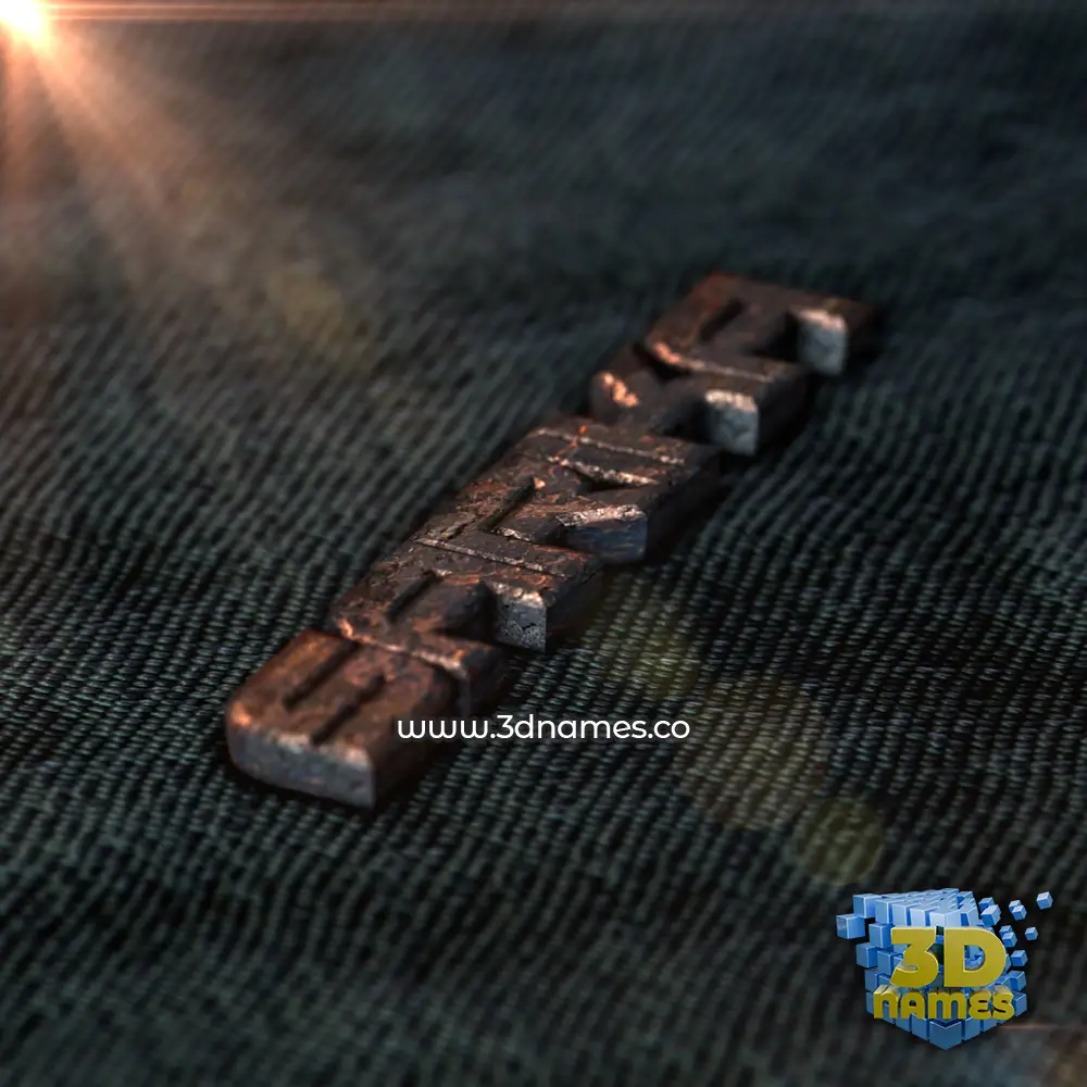 sarika in Rusty Metal style - 3D name wallpaper