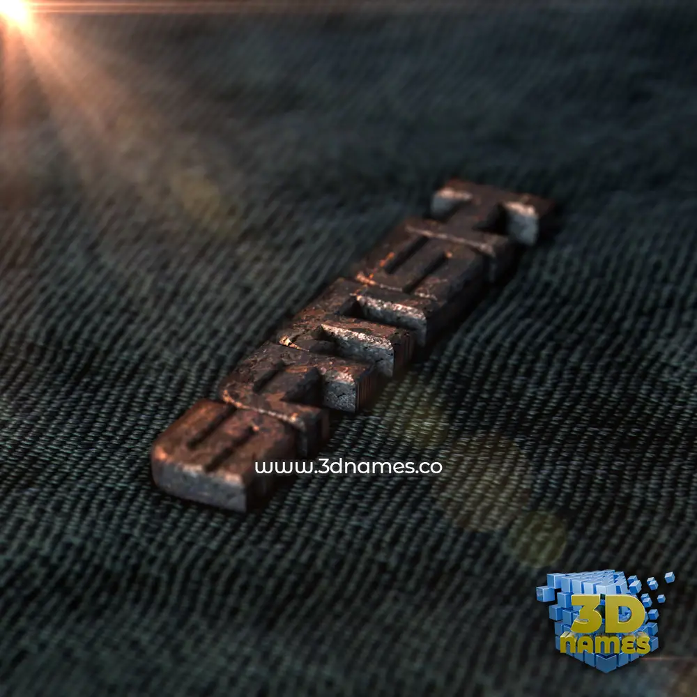 satish in Rusty Metal style - 3D name wallpaper