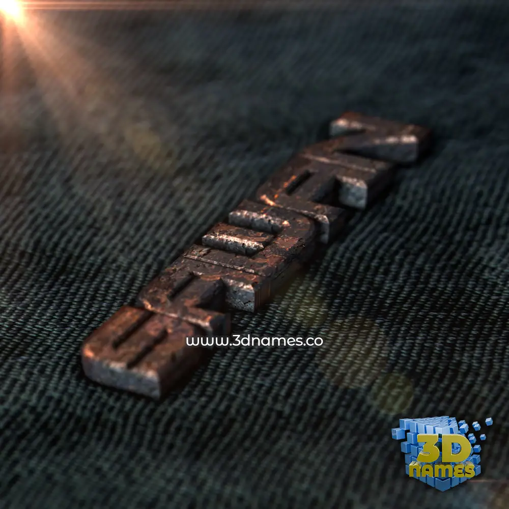 sawan in Rusty Metal style - 3D name wallpaper