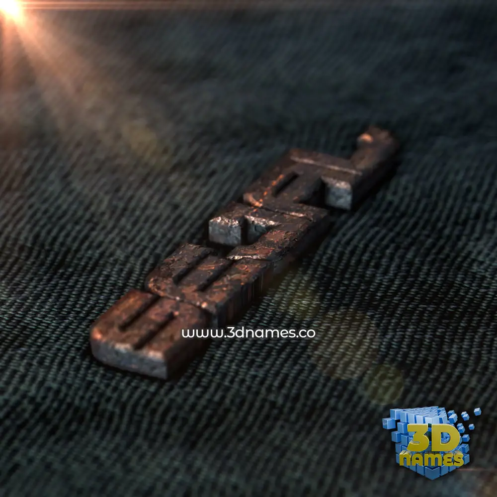 sejal in Rusty Metal style - 3D name wallpaper