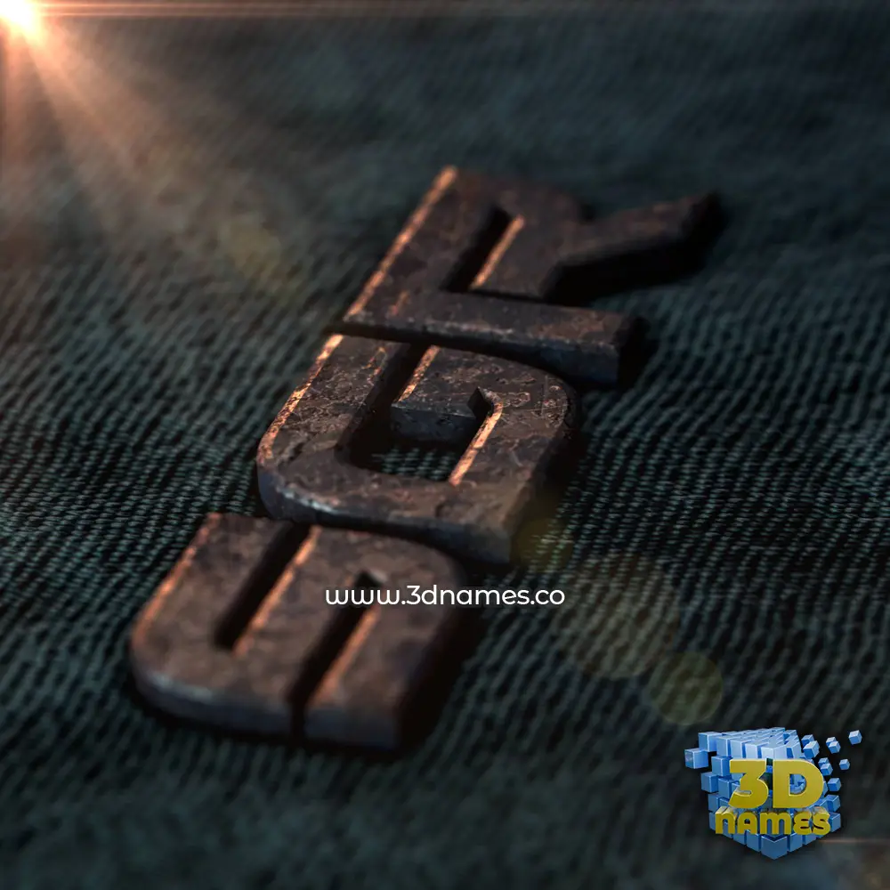sgr in Rusty Metal style - 3D name wallpaper