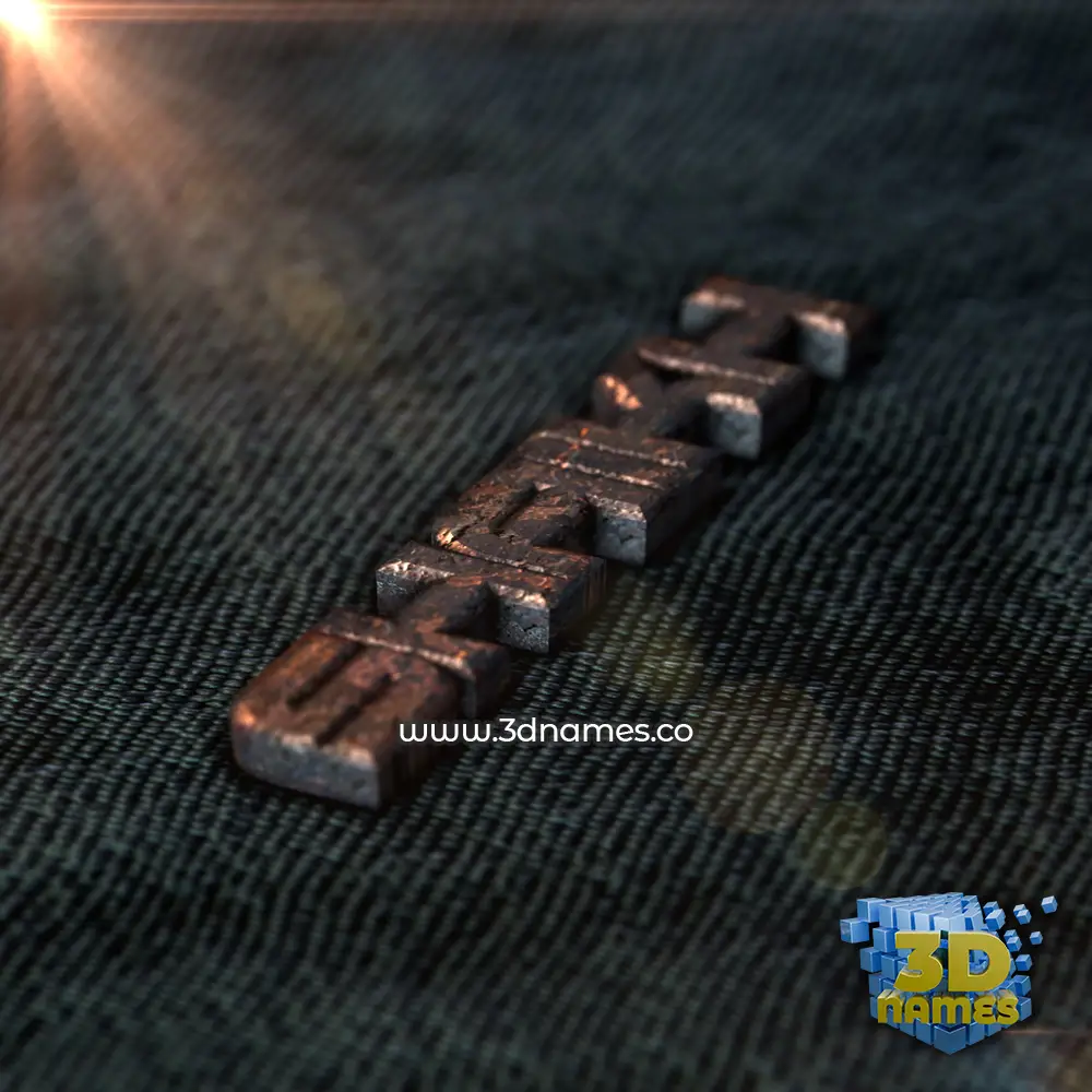shaikh in Rusty Metal style - 3D name wallpaper
