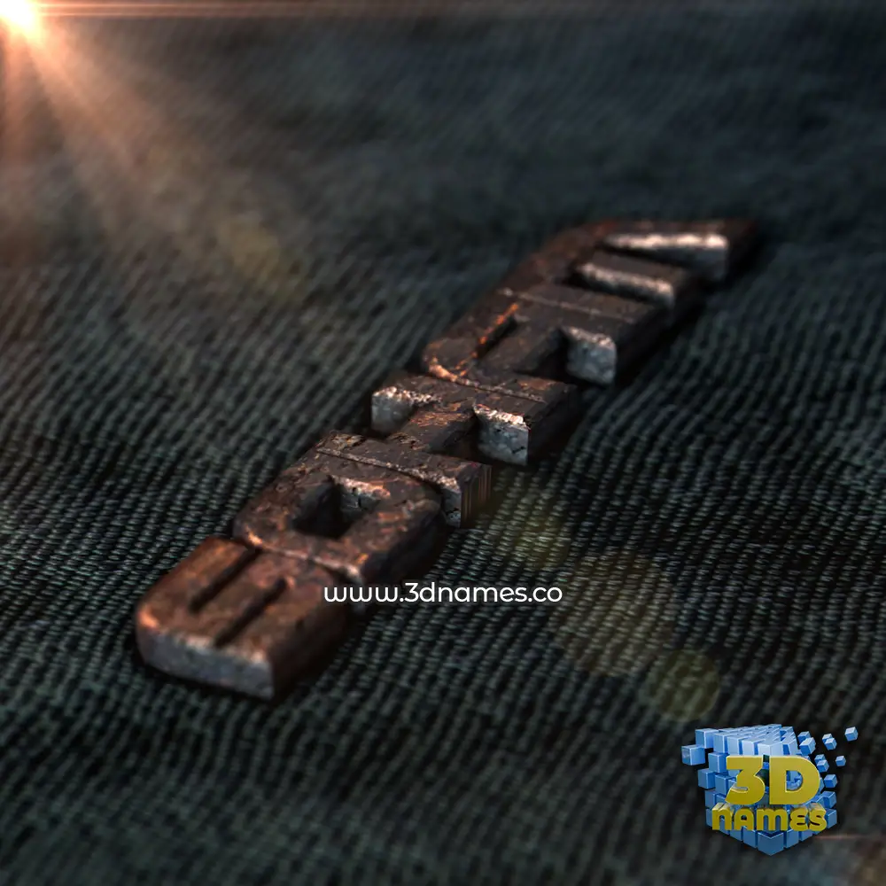 soham in Rusty Metal style - 3D name wallpaper