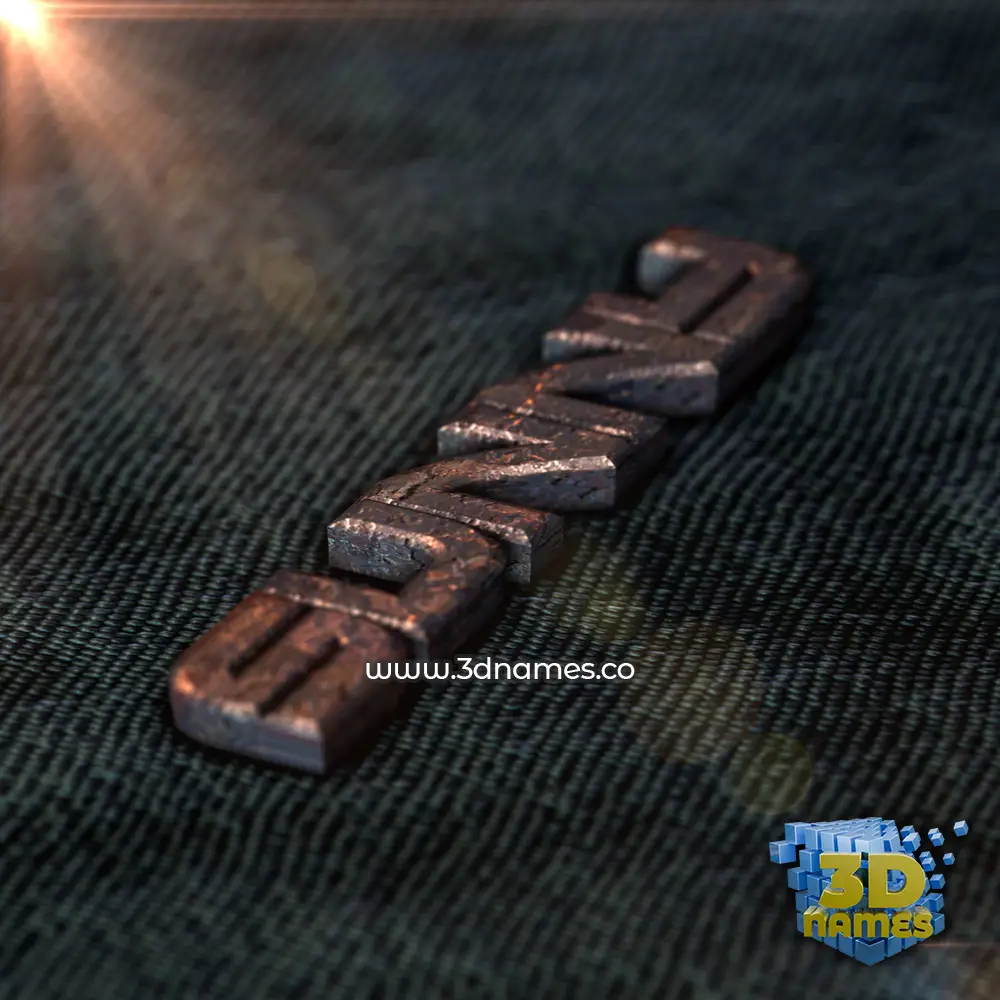 sunny in Rusty Metal style - 3D name wallpaper