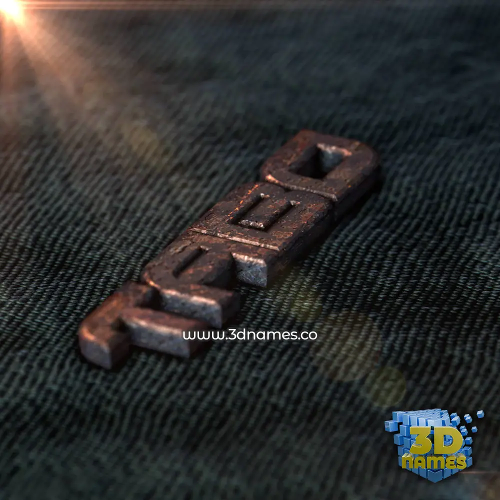 tabo in Rusty Metal style - 3D name wallpaper