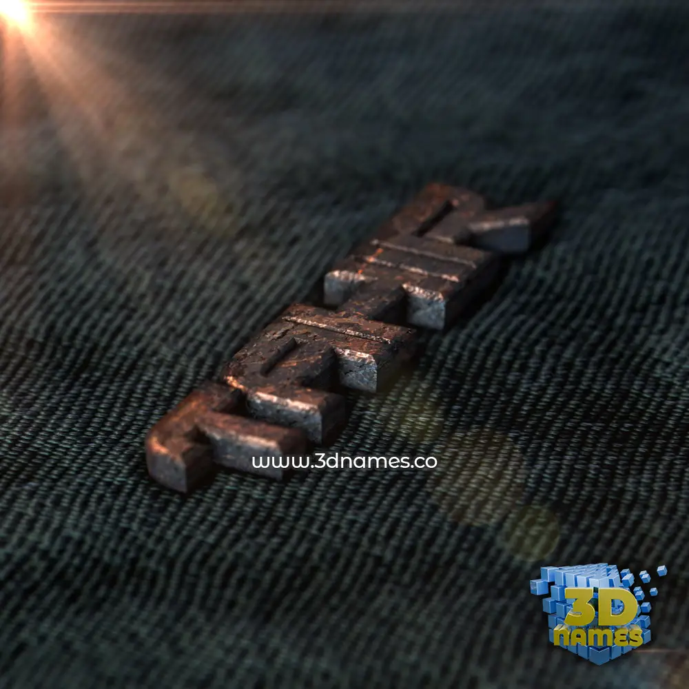 tahir in Rusty Metal style - 3D name wallpaper