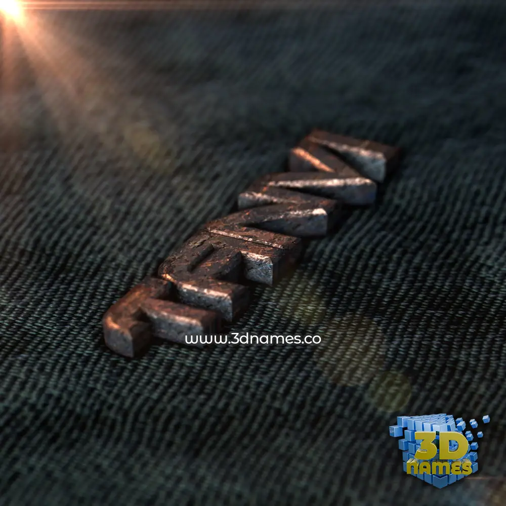 tanvi in Rusty Metal style - 3D name wallpaper