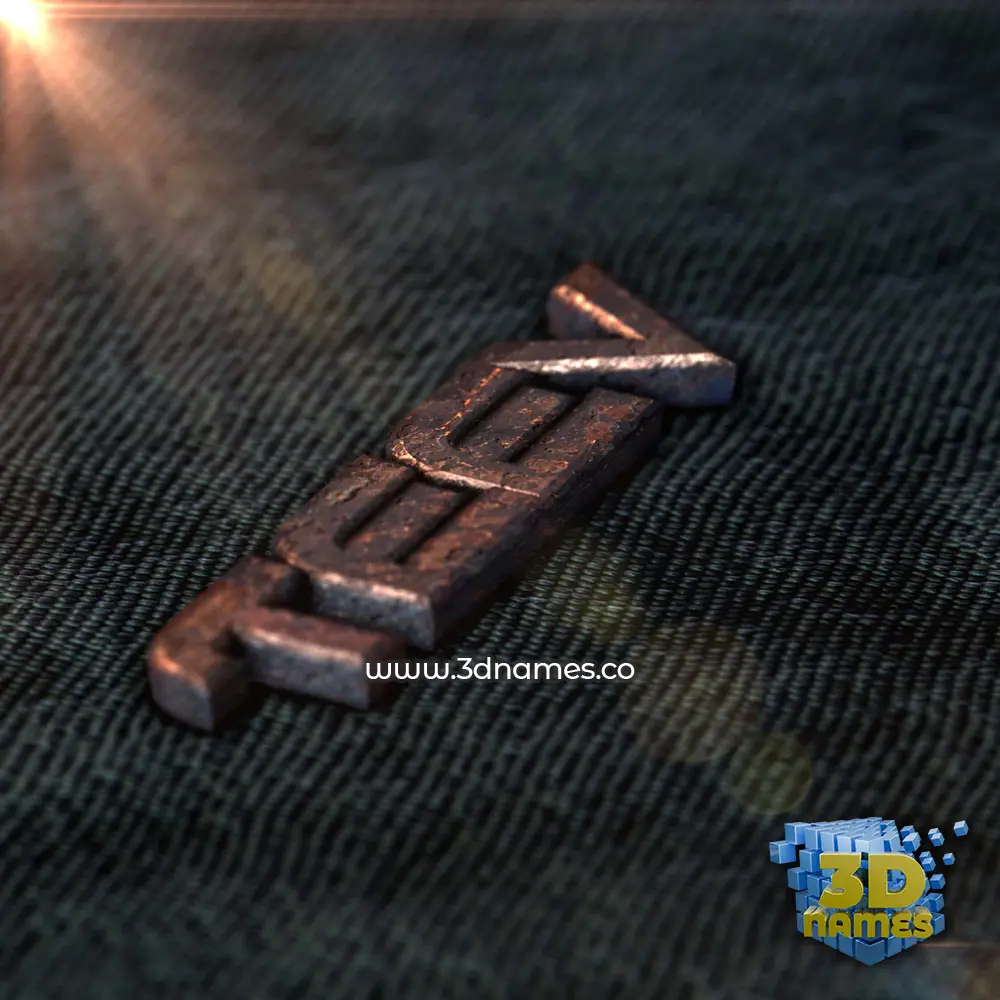 teev in Rusty Metal style - 3D name wallpaper