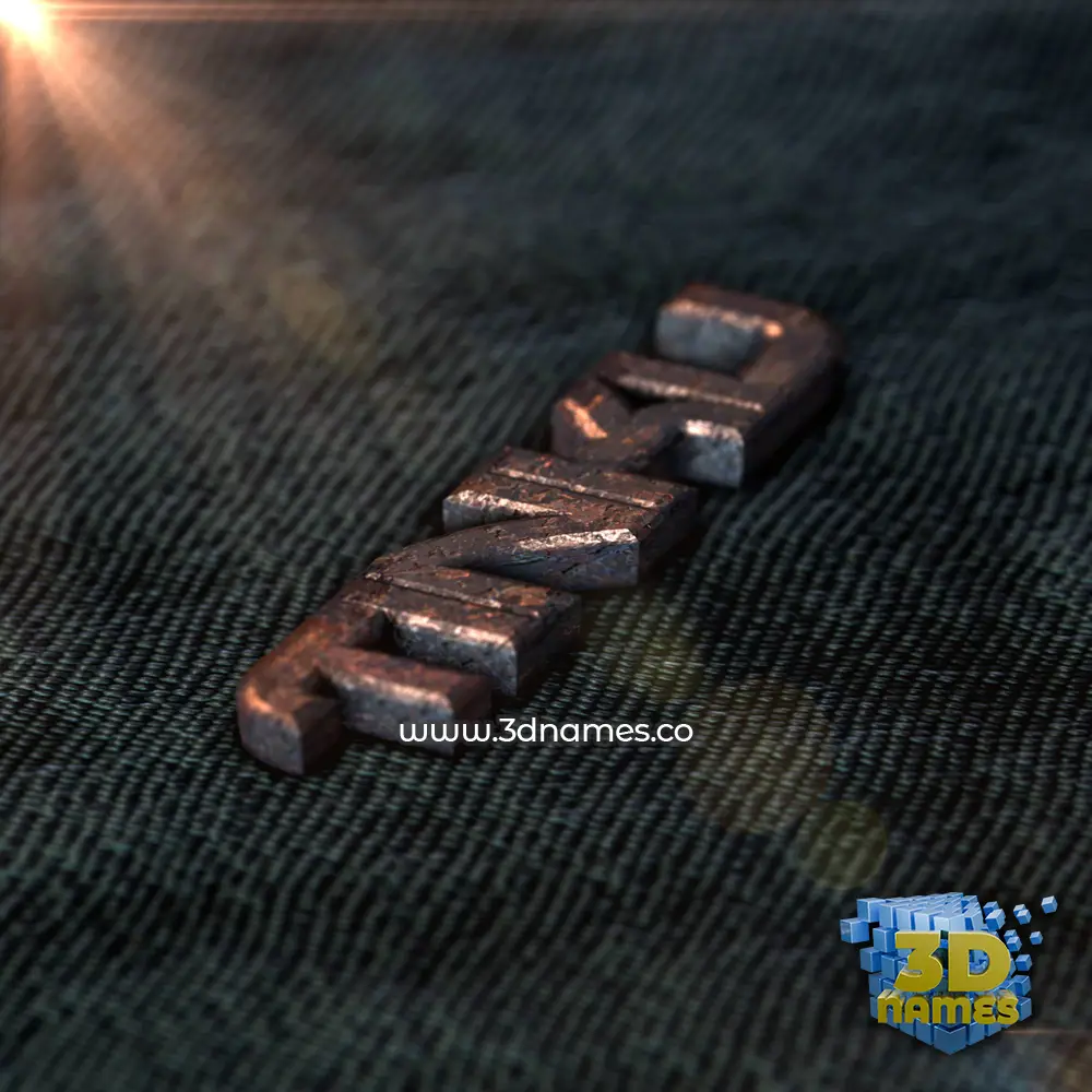 tinku in Rusty Metal style - 3D name wallpaper