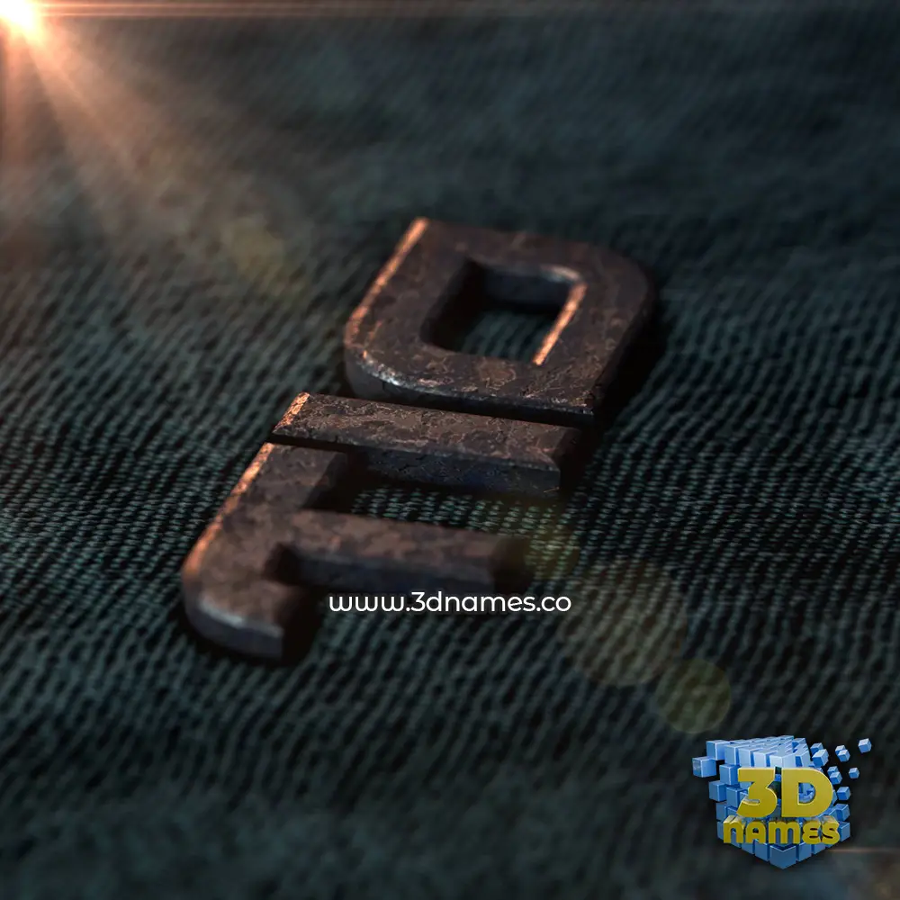 tio in Rusty Metal style - 3D name wallpaper