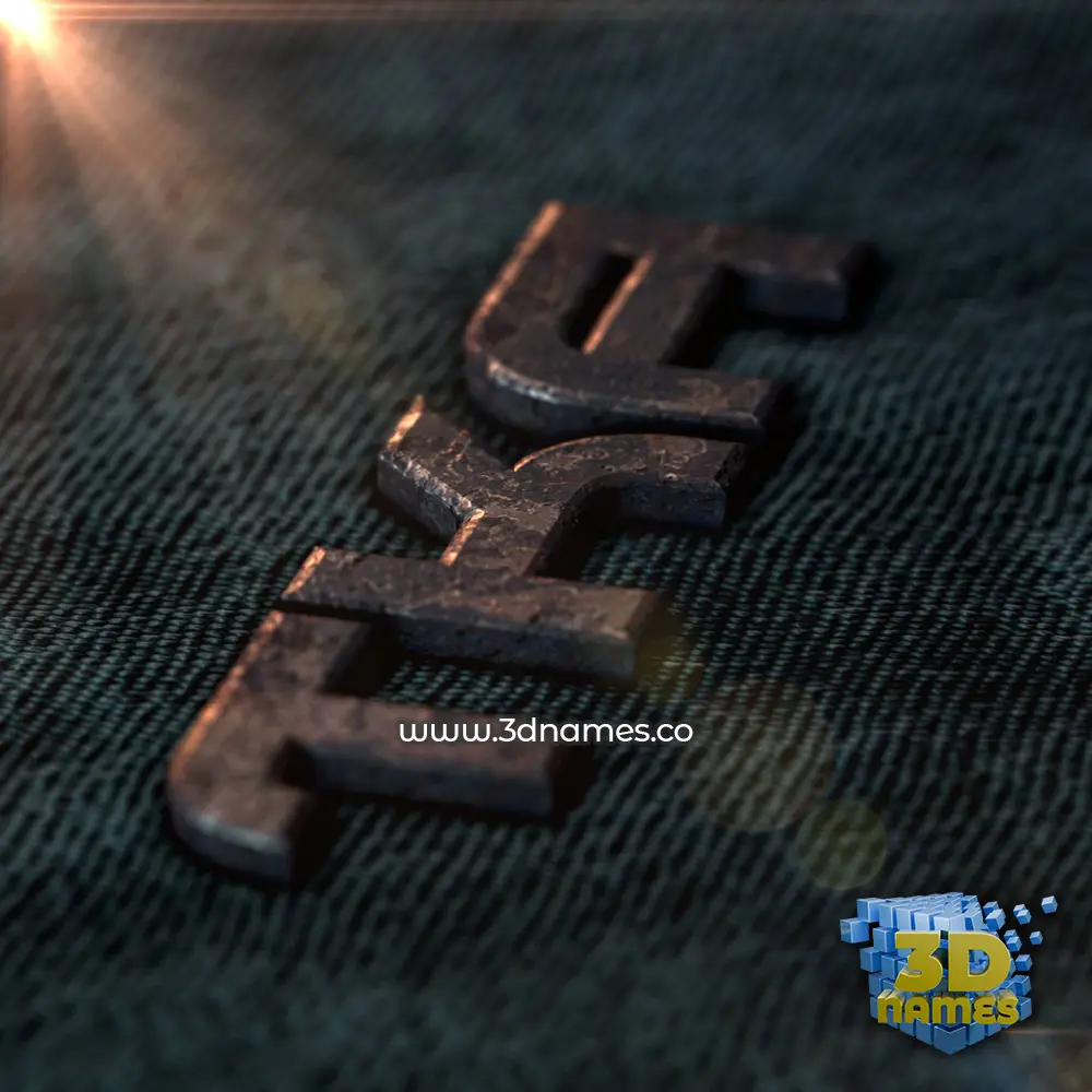 tka in Rusty Metal style - 3D name wallpaper