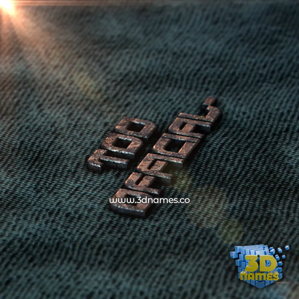 too official- in Rusty Metal style - 3D name wallpaper