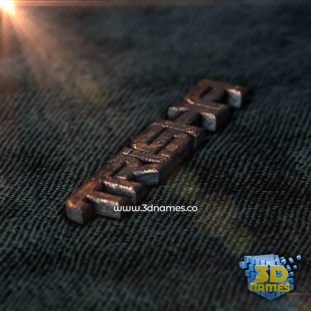 trisha in Rusty Metal style - 3D name wallpaper