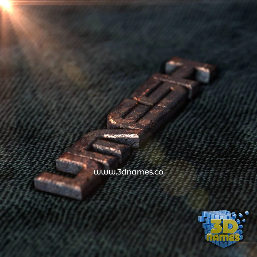 umesh in Rusty Metal style - 3D name wallpaper