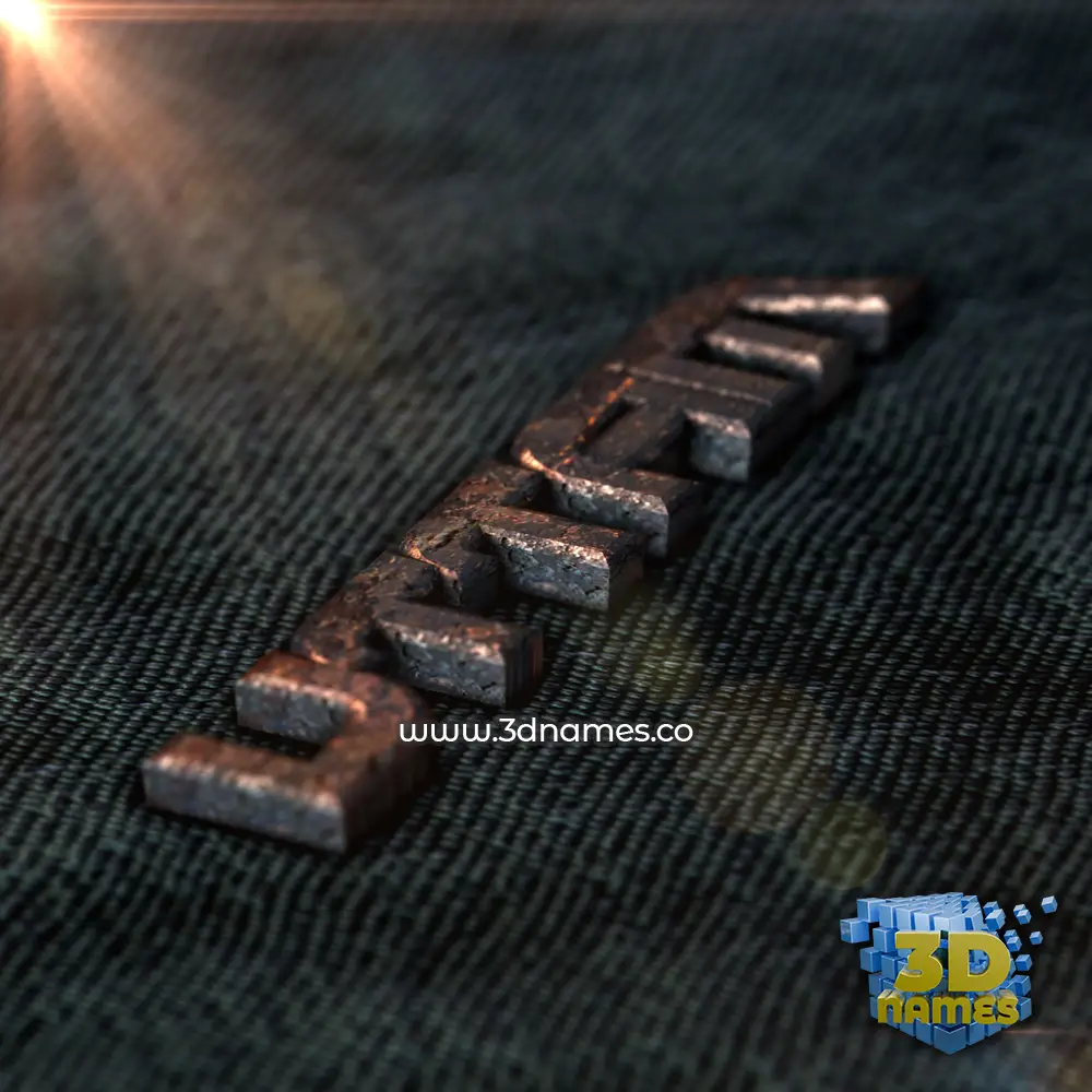 uttam in Rusty Metal style - 3D name wallpaper