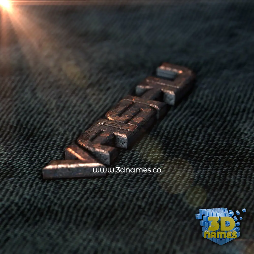 vaishu in Rusty Metal style - 3D name wallpaper