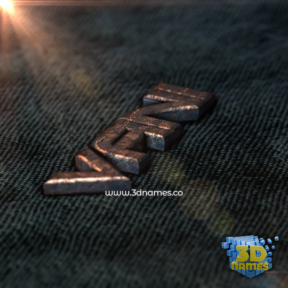 vani in Rusty Metal style - 3D name wallpaper
