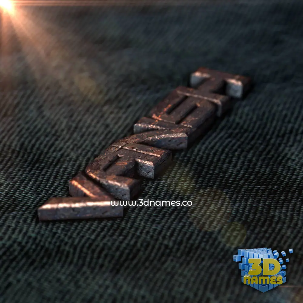 vansh in Rusty Metal style - 3D name wallpaper