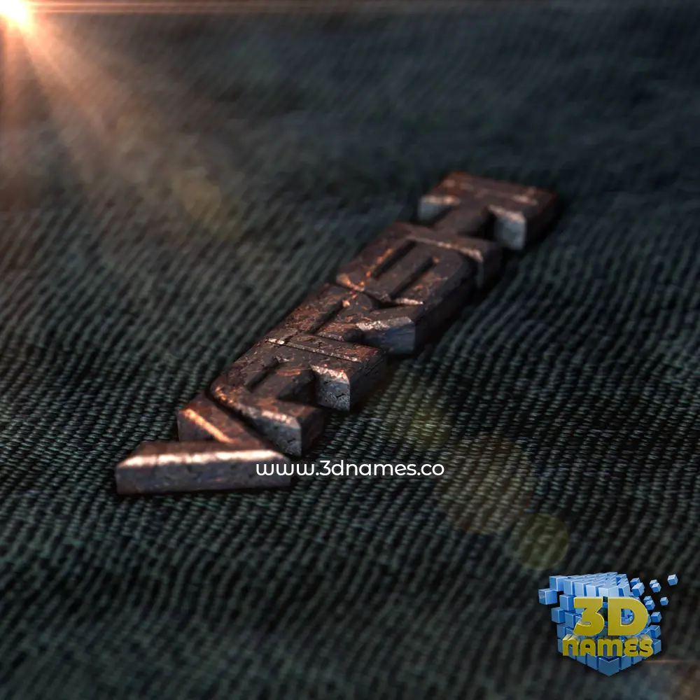 varshi in Rusty Metal style - 3D name wallpaper