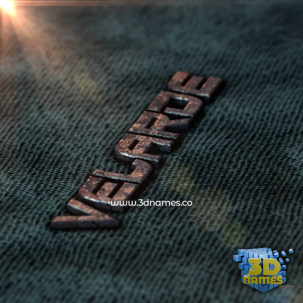 velarde in Rusty Metal style - 3D name wallpaper