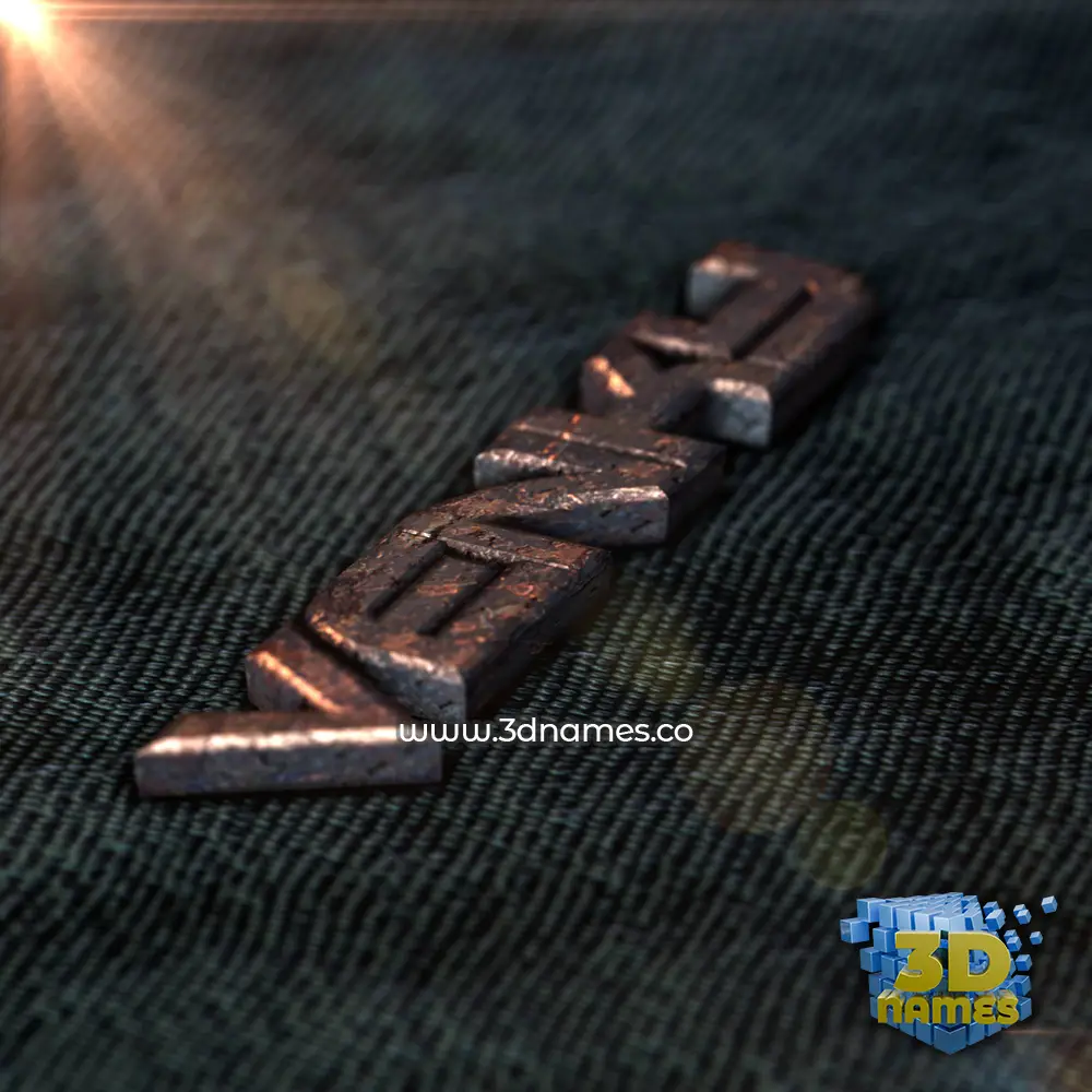 venky in Rusty Metal style - 3D name wallpaper