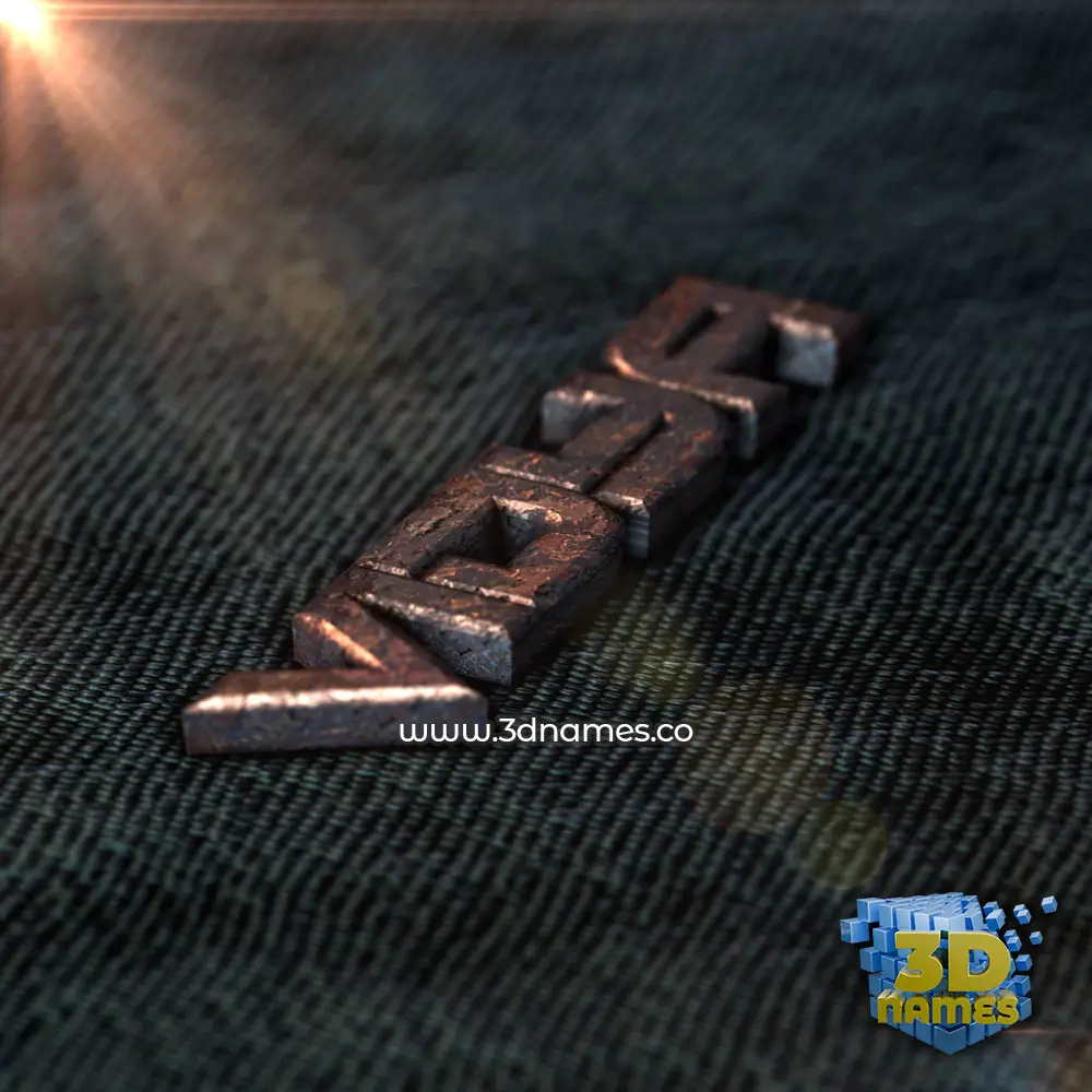 vidya in Rusty Metal style - 3D name wallpaper