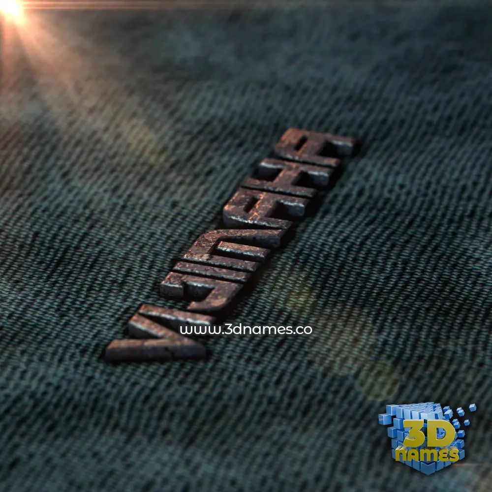 vijimaha in Rusty Metal style - 3D name wallpaper