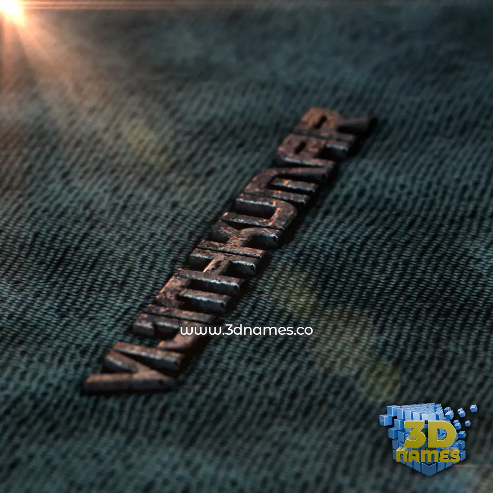 vijithkumar in Rusty Metal style - 3D name wallpaper