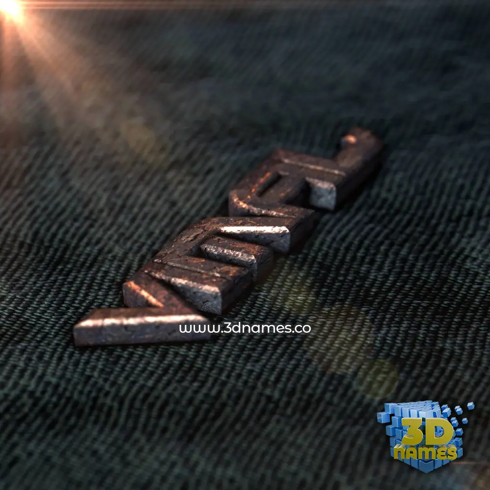 vimal in Rusty Metal style - 3D name wallpaper