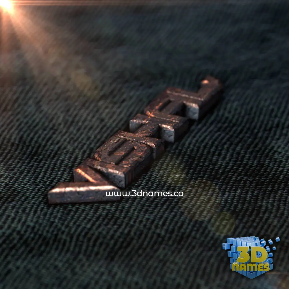 vishal in Rusty Metal style - 3D name wallpaper