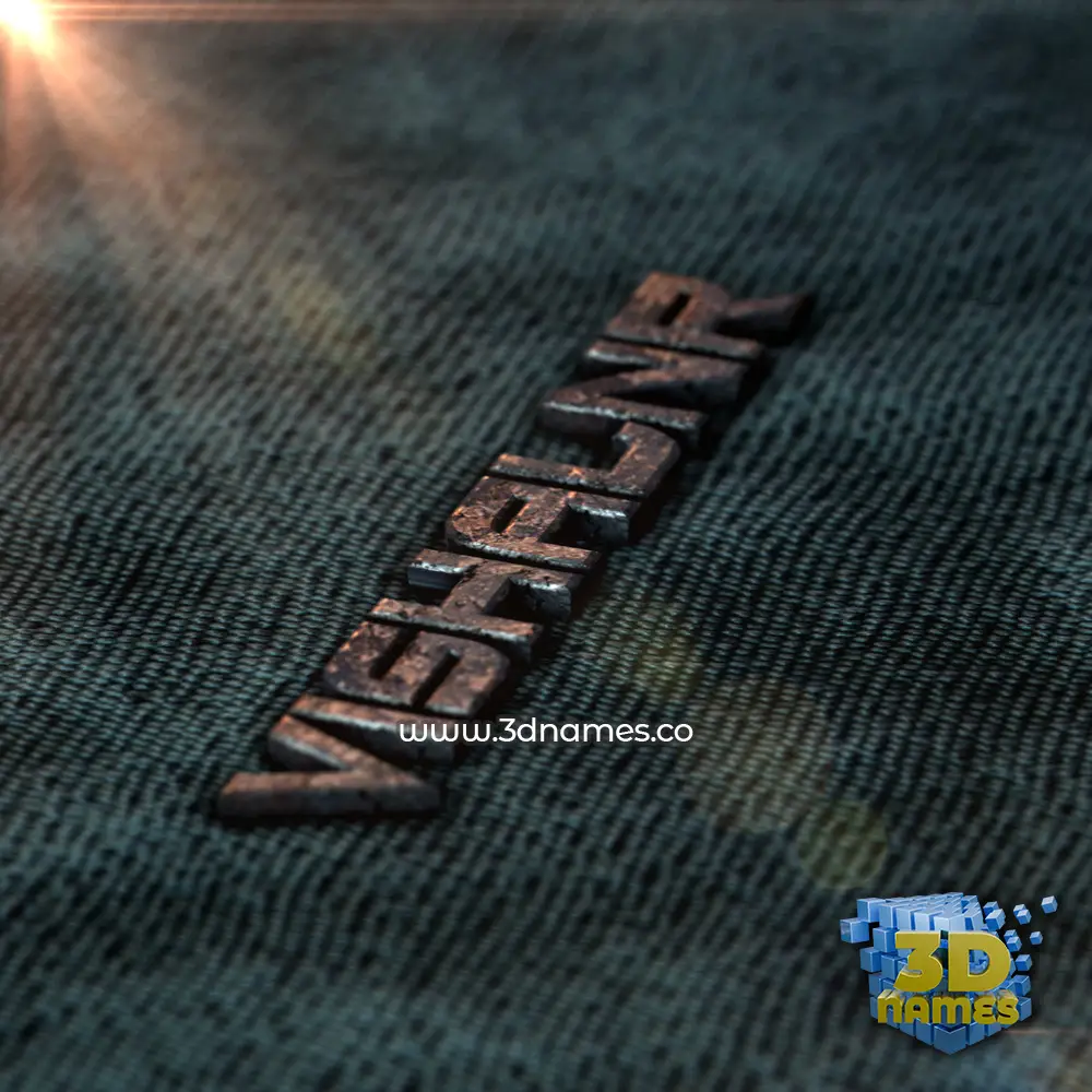 vishalnr in Rusty Metal style - 3D name wallpaper