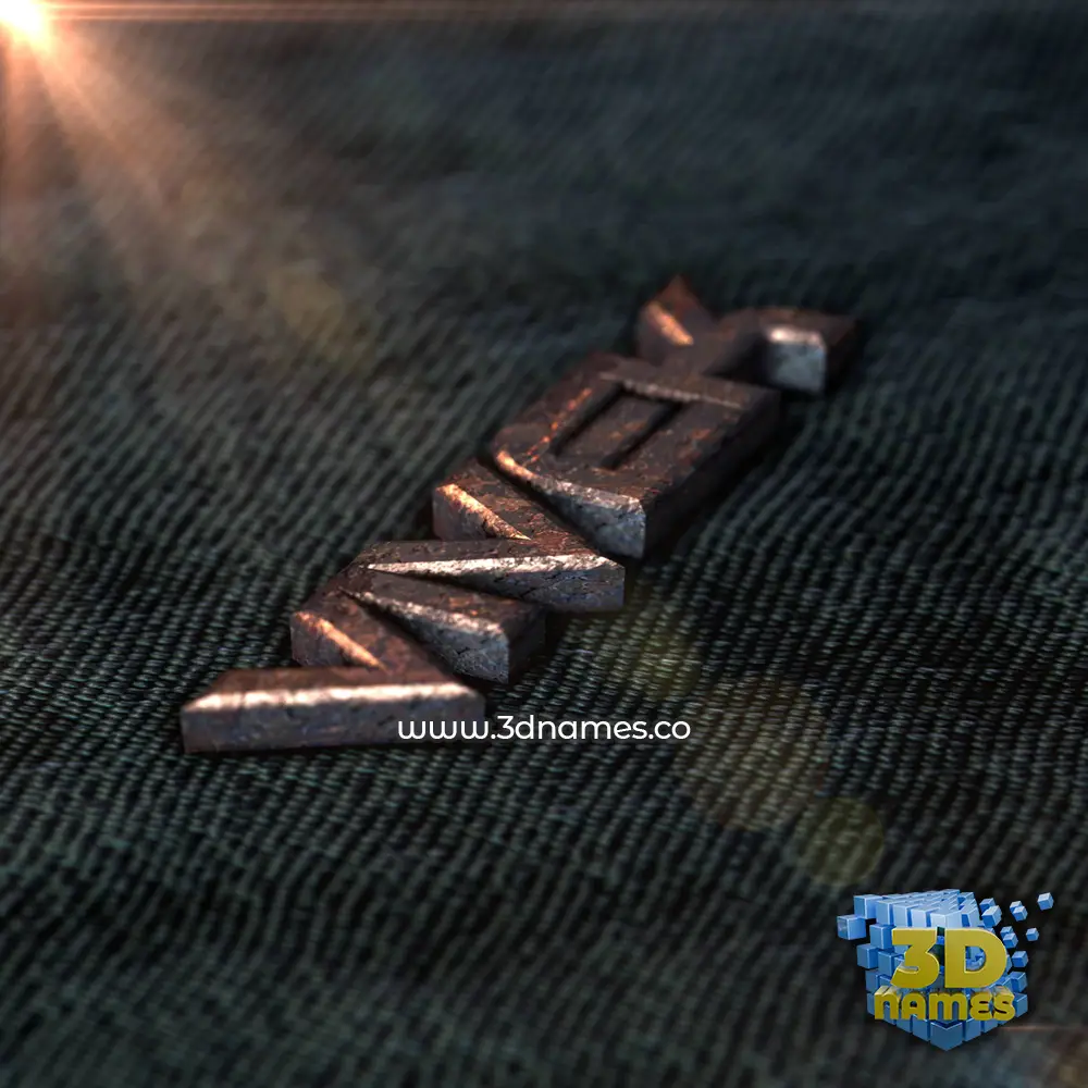 vivek in Rusty Metal style - 3D name wallpaper