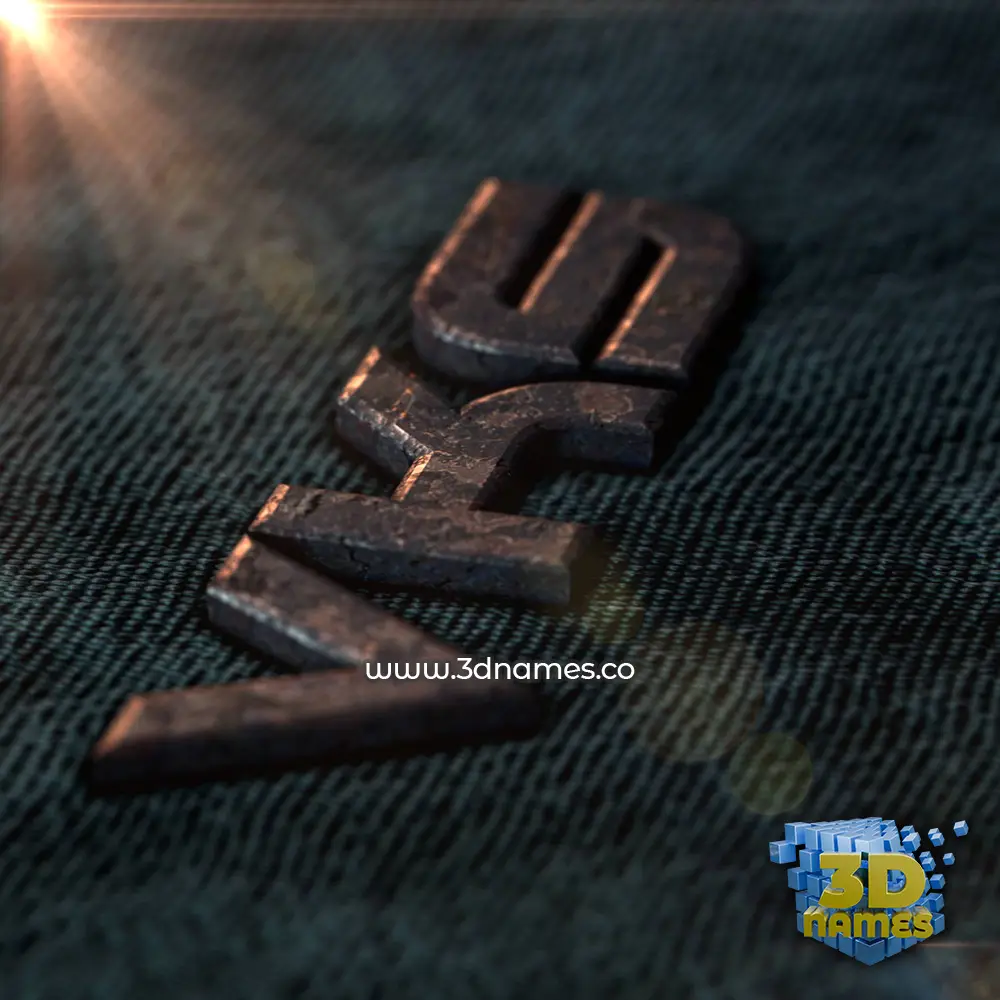 vks in Rusty Metal style - 3D name wallpaper