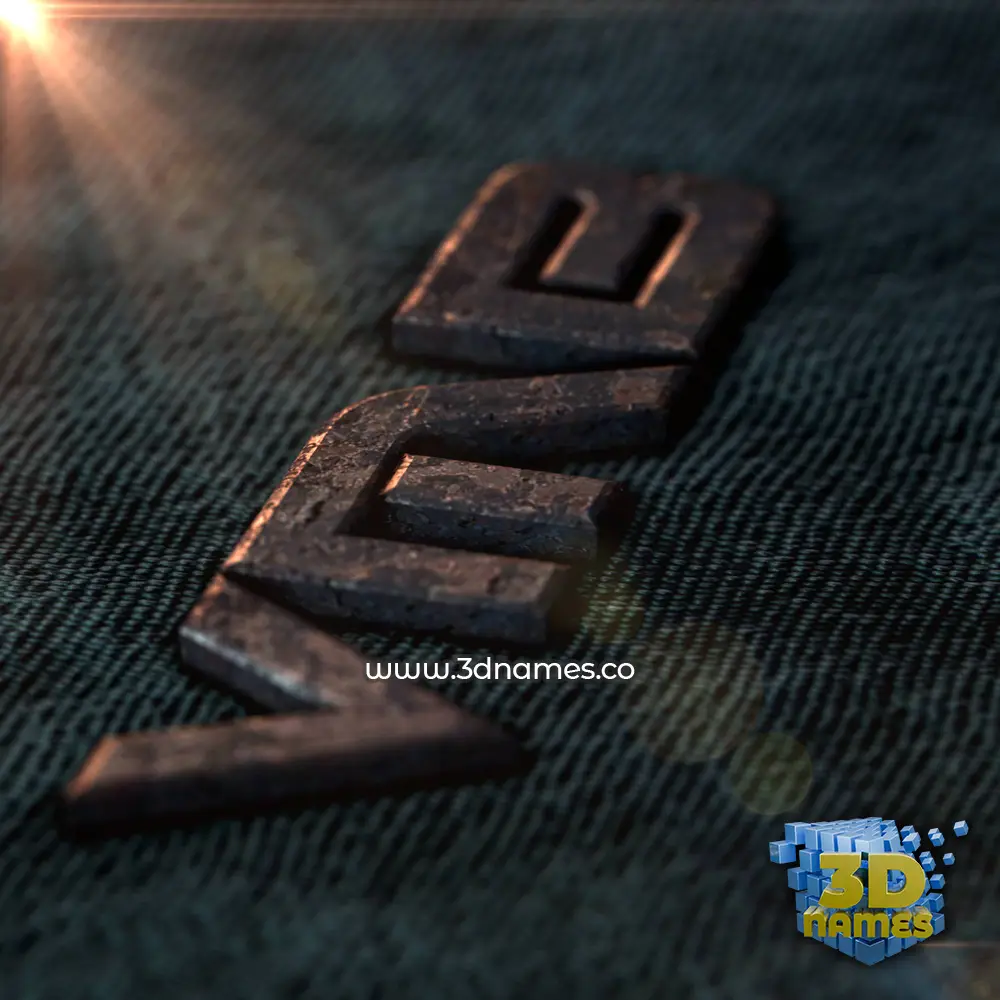 vmb in Rusty Metal style - 3D name wallpaper