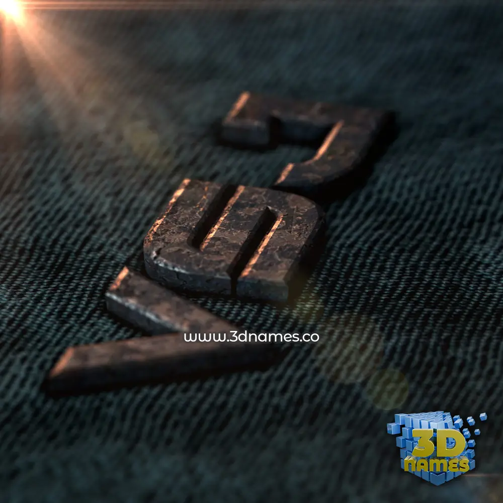 vsj in Rusty Metal style - 3D name wallpaper