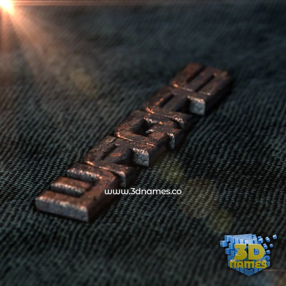 waqas in Rusty Metal style - 3D name wallpaper