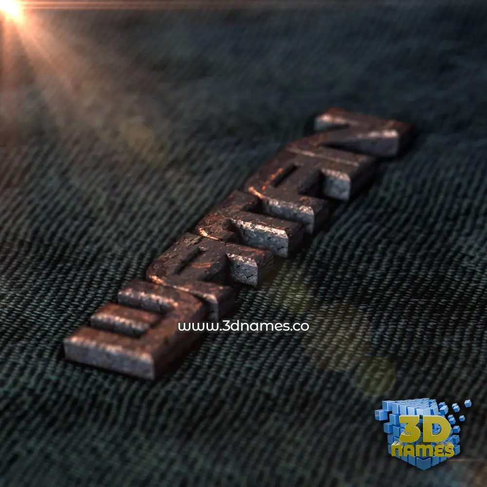 watan in Rusty Metal style - 3D name wallpaper