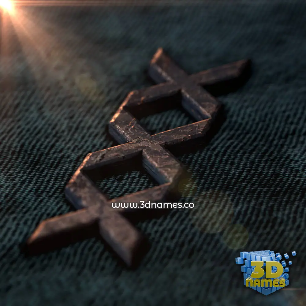 xxx in Rusty Metal style - 3D name wallpaper
