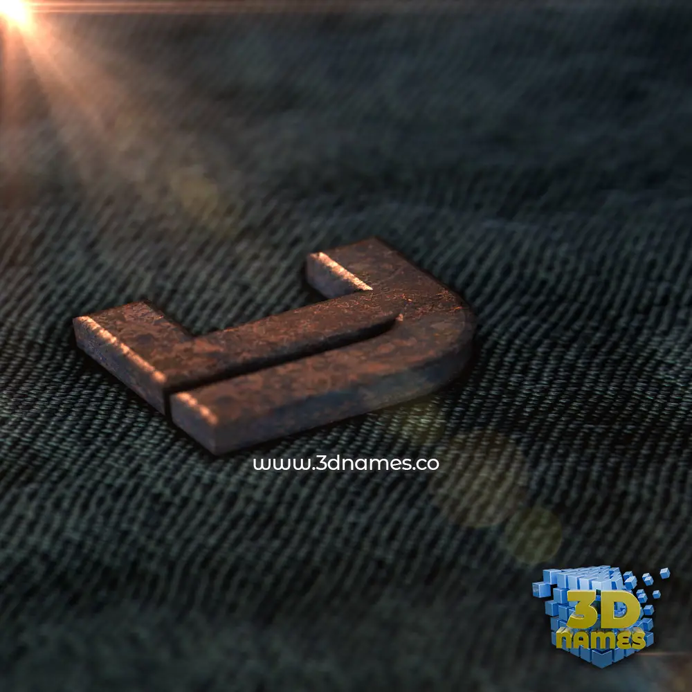 y in Rusty Metal style - 3D name wallpaper