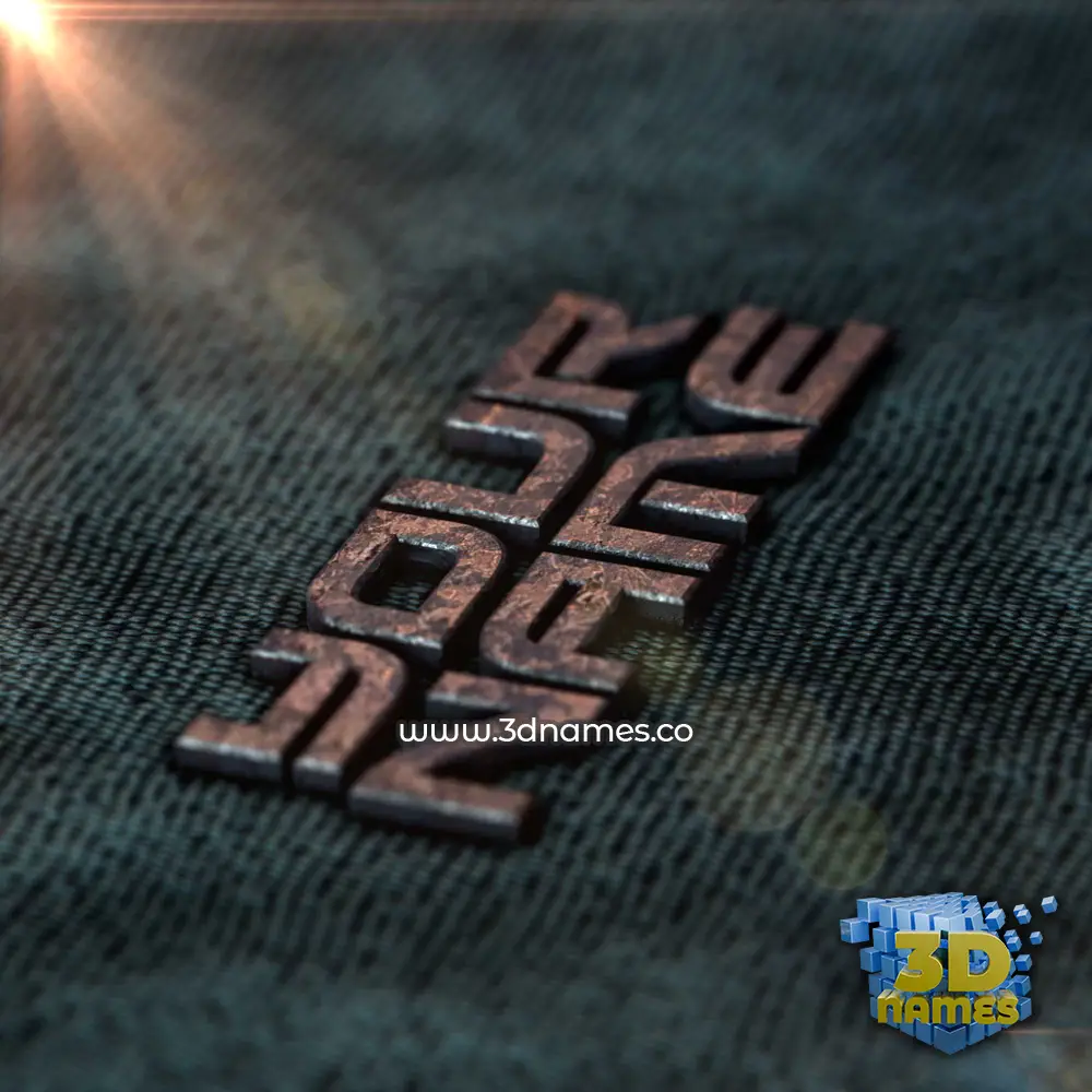 your name in Rusty Metal style - 3D name wallpaper