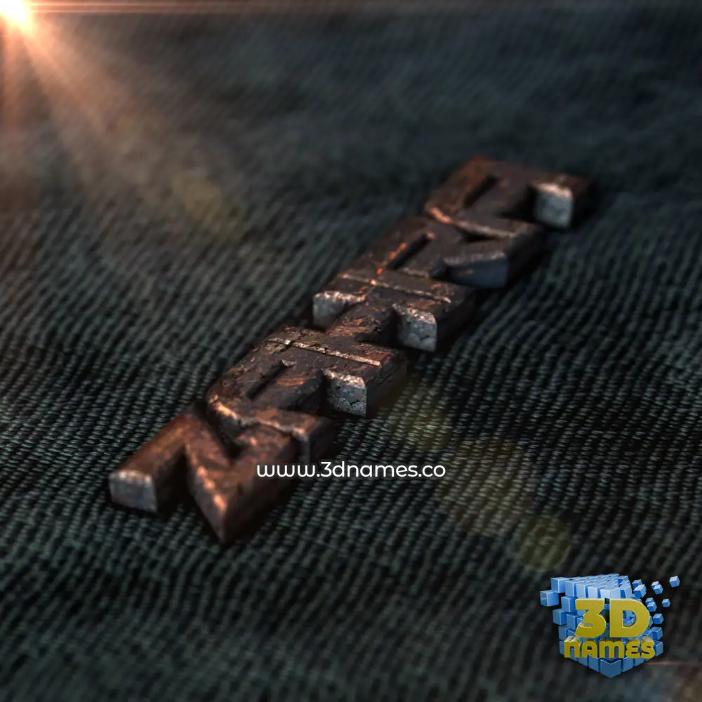 zahra in Rusty Metal style - 3D name wallpaper