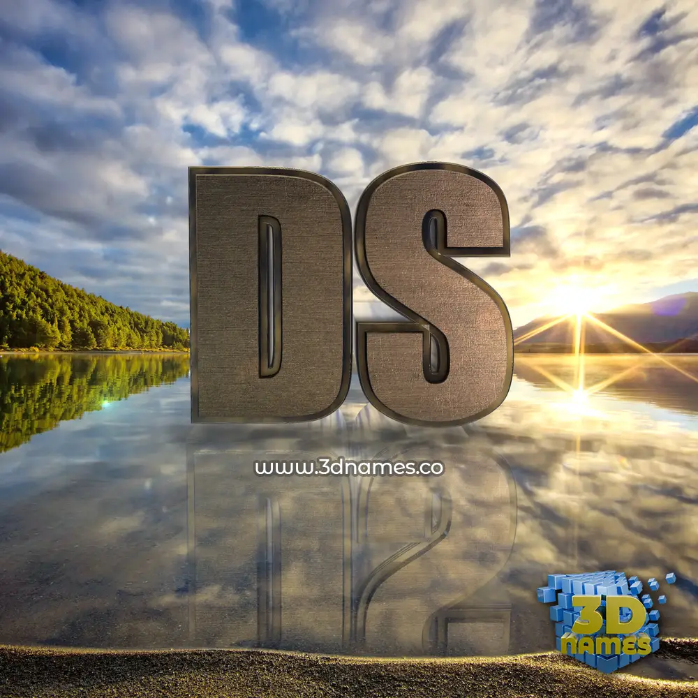 ds in Morning Sunrise style - 3D name wallpaper