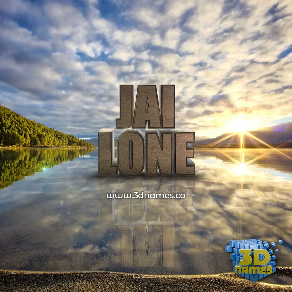 jai lone in Morning Sunrise style - 3D name wallpaper