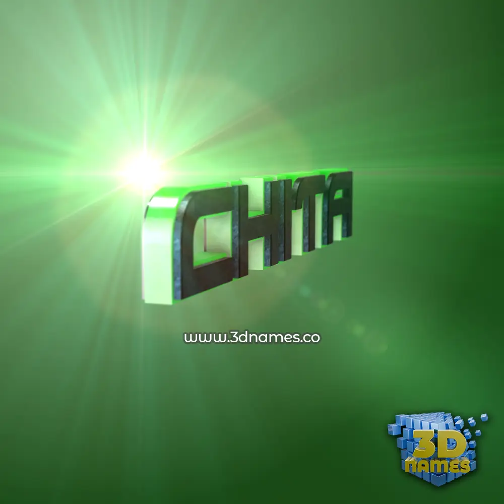 chita in Green Light style - 3D name wallpaper