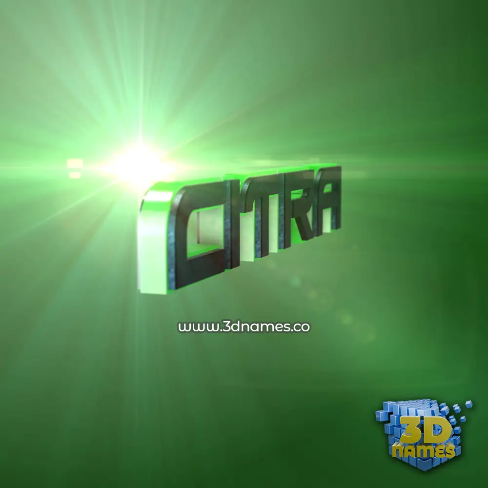 citra in Green Light style - 3D name wallpaper