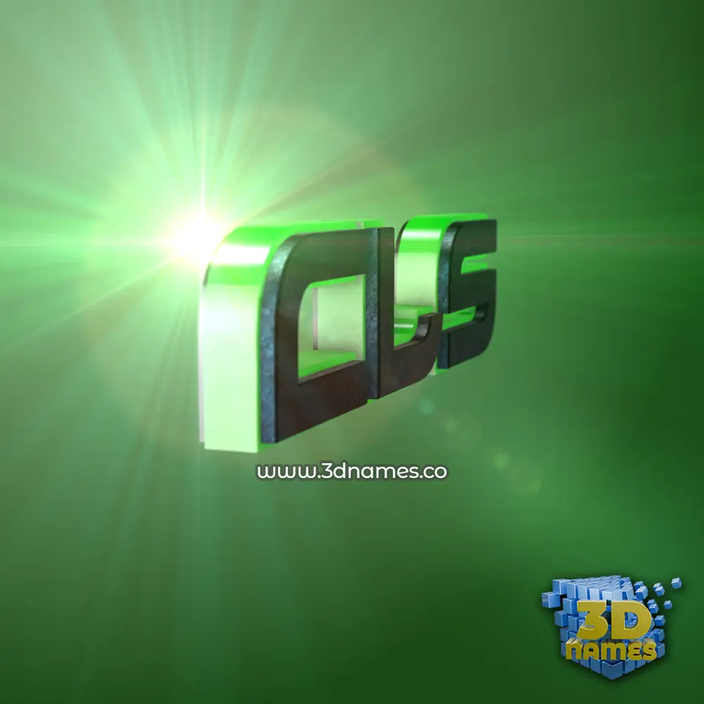 cls in Green Light style - 3D name wallpaper