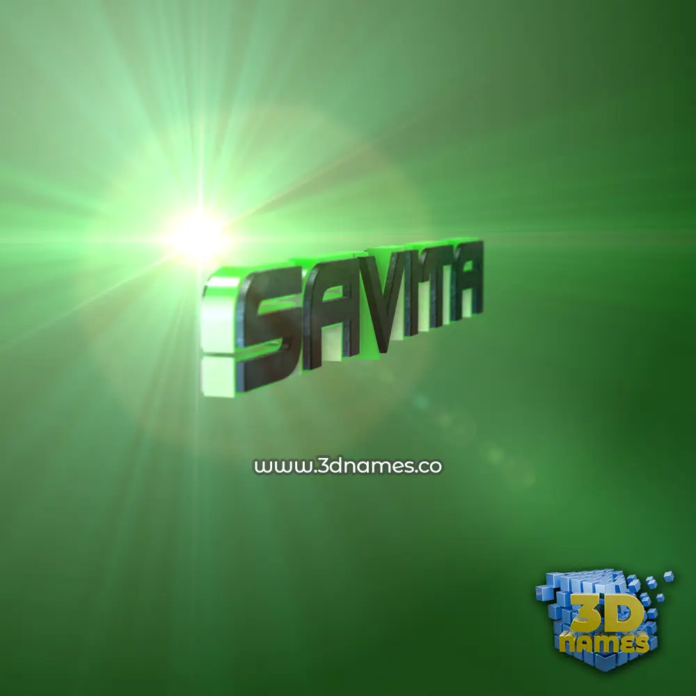 savita in Green Light style - 3D name wallpaper