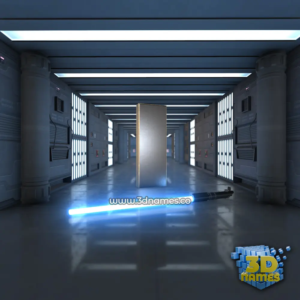 i in Light Saber style - 3D name wallpaper