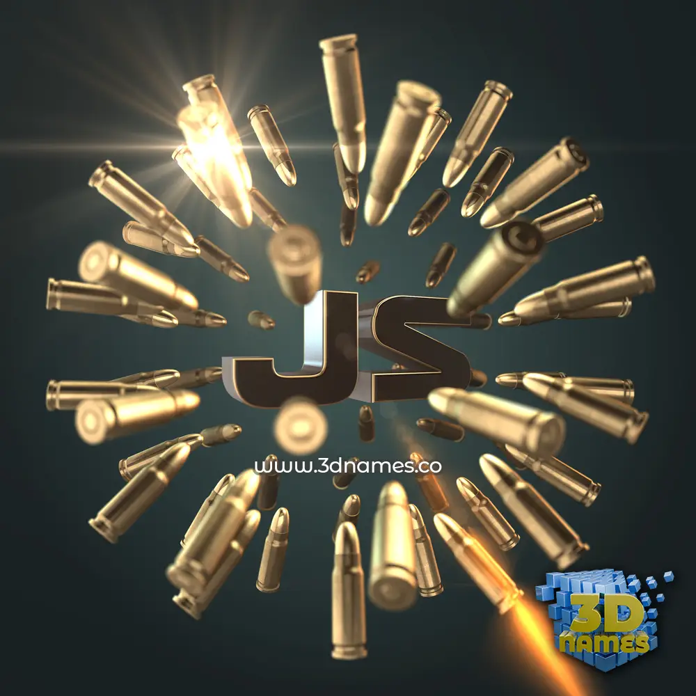 js in Bullet Time style - 3D name wallpaper