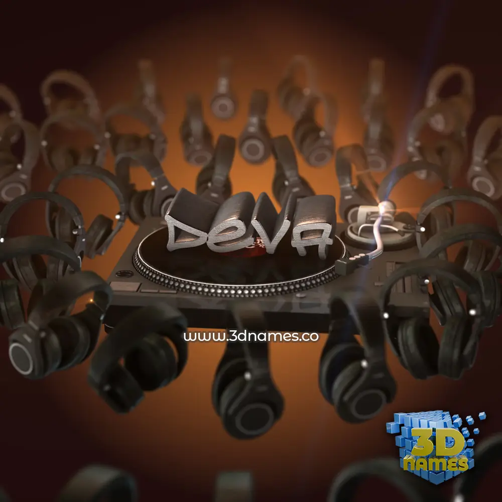 deva in DJ Yourself style - 3D name wallpaper